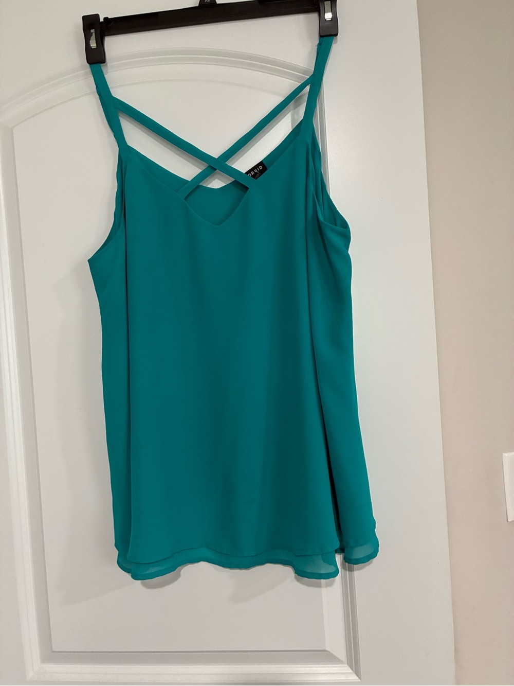 Torrid Crisscross Strappy Teal Women's Camisole size 1